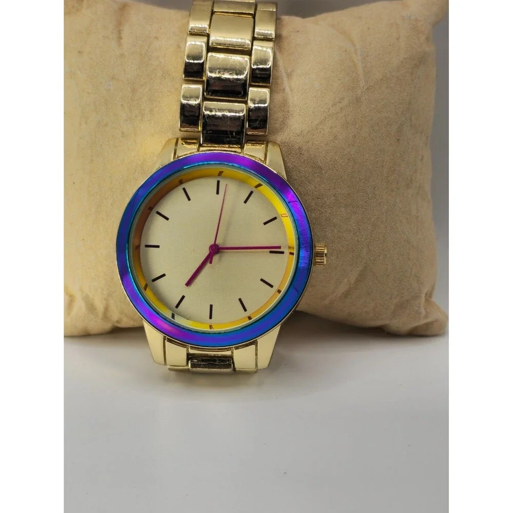 INC International Concepts Women's Gold-Tone Bracelet Watch
